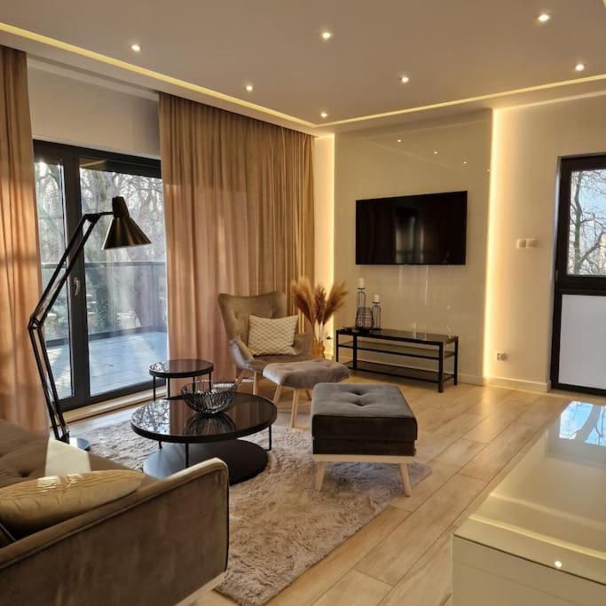 Apartament Nad Struga, Klimatyzacja, Parking,Taras Stary Toruń Kültér fotó